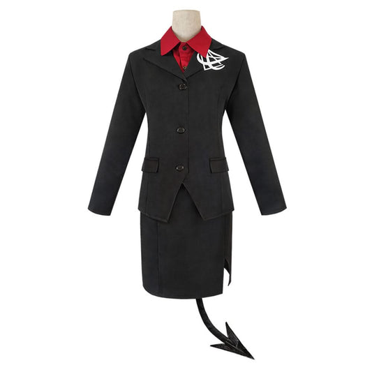 Helltaker Modeus Femme Uniforme Jupe Halloween Carnaval Cosplay Costume