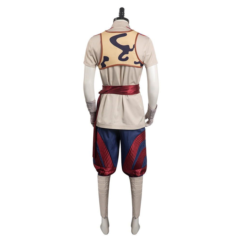 Mortal Kombat Liu Kang Cosplay Costume Outfits Halloween Carnival Party Suit