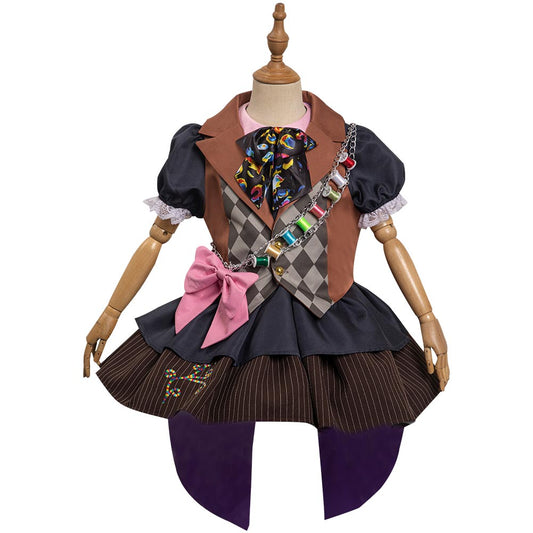 Enfant Alice au pays des Merveilles Tarrant Mad Hatter Design Original Costume
