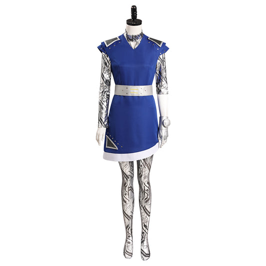 Adulte Zombies 3 Addison Alien Cosplay Costume Carnival Halloween