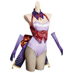 Genshin Impact Beelzebul Baal Raiden Shogun Bunny Girl Cosplay Costume Design Original- Cossky