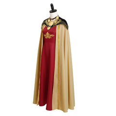 House of the Dragon Rhaenyra Targaryen Robe Vintage Rouge Cosplay Costume Médiéval