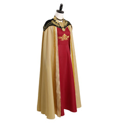 House of the Dragon Rhaenyra Targaryen Robe Vintage Rouge Cosplay Costume Médiéval