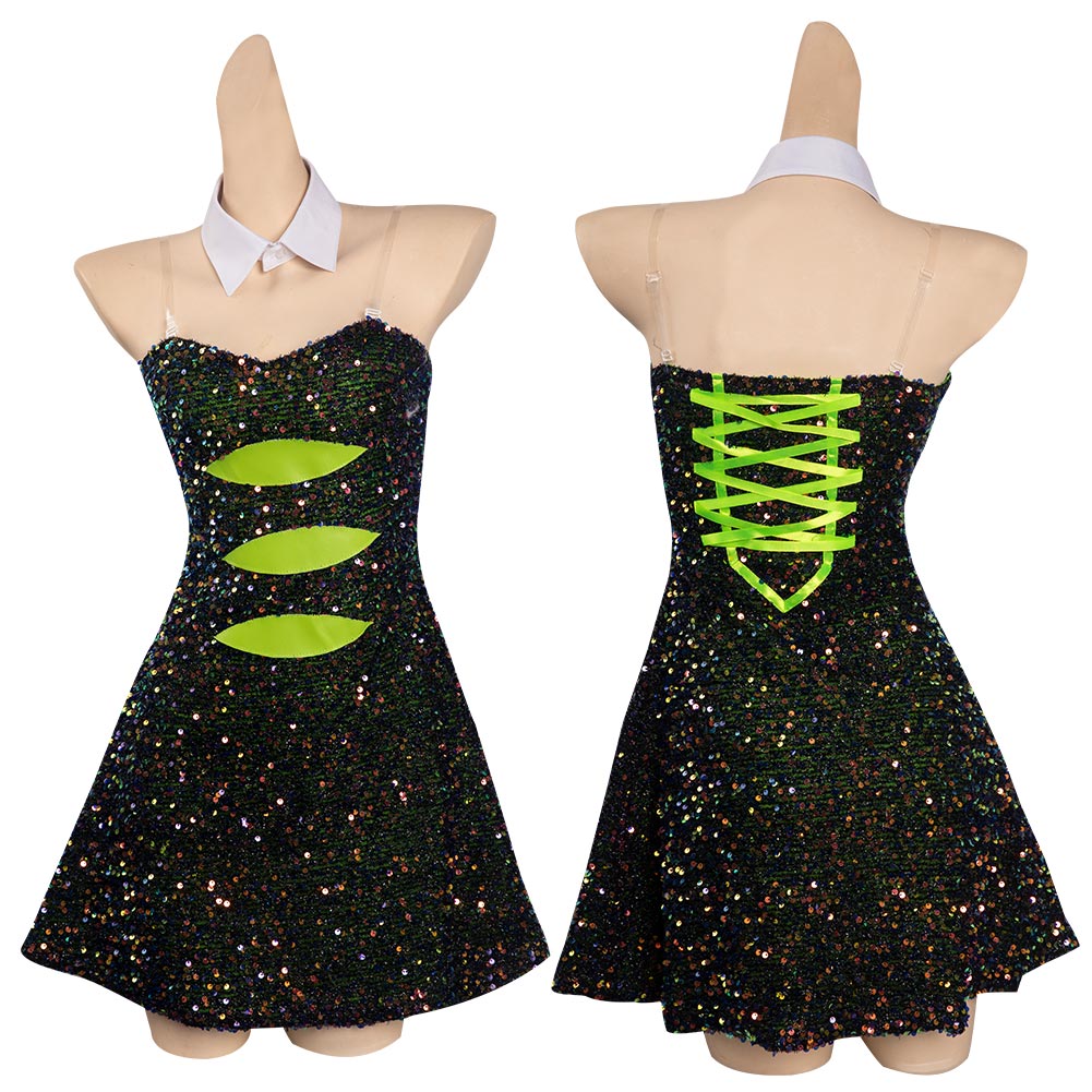 Splatoon Marie Robe Noir Jeu Femme Cosplay Costume