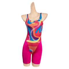 Film Barbie Femme Rose Ensemble Imprimé Costume