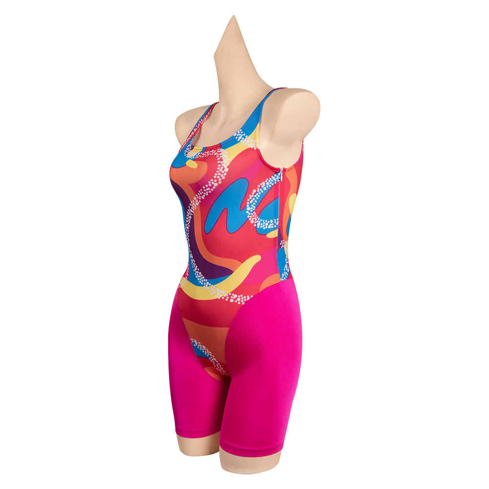 Film Barbie Femme Rose Ensemble Imprimé Costume