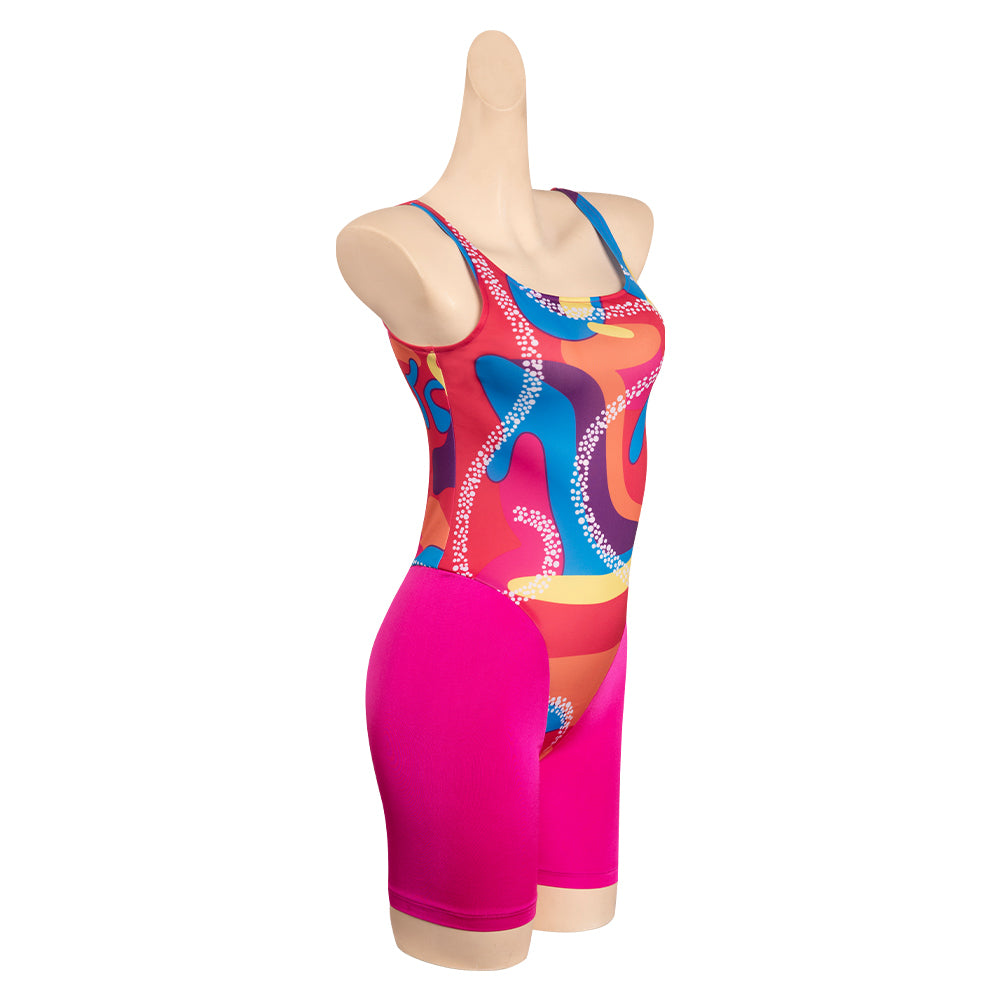 Film Barbie Femme Rose Ensemble Imprimé Costume