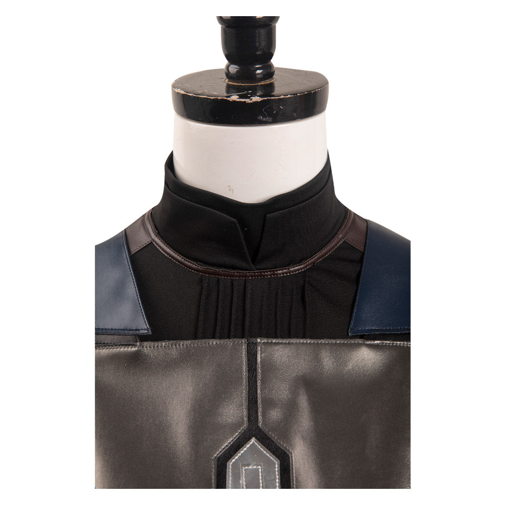 TV Enfant Star Wars Bo-Katan Kryze Noir Tenue Cosplay Costume