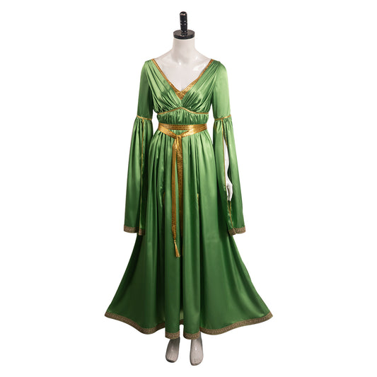Star Wars Leia Robe Vert Mariée Cosplay Costume Carnaval