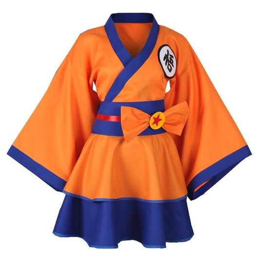 Dragon Ball Z Goku Genderbend Lolita Robe Cosplay Costume