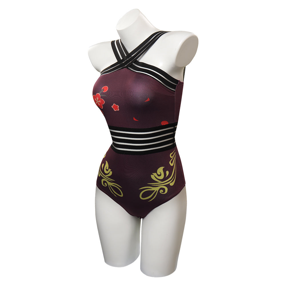 Genshin Impact Hutao Maillot De Bain Cosplay Costume Carnaval