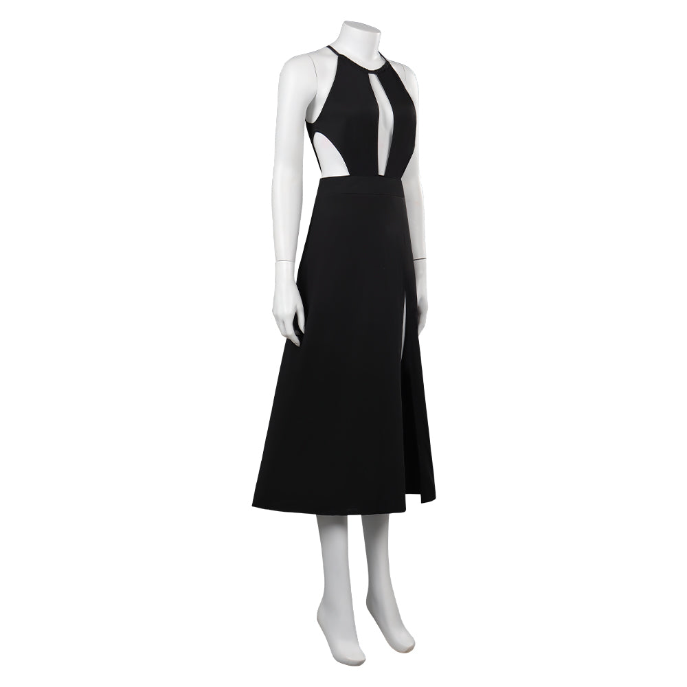 Adulte FIlm Ghosted Sadie Robe Noir Cosplay Costume Carnaval