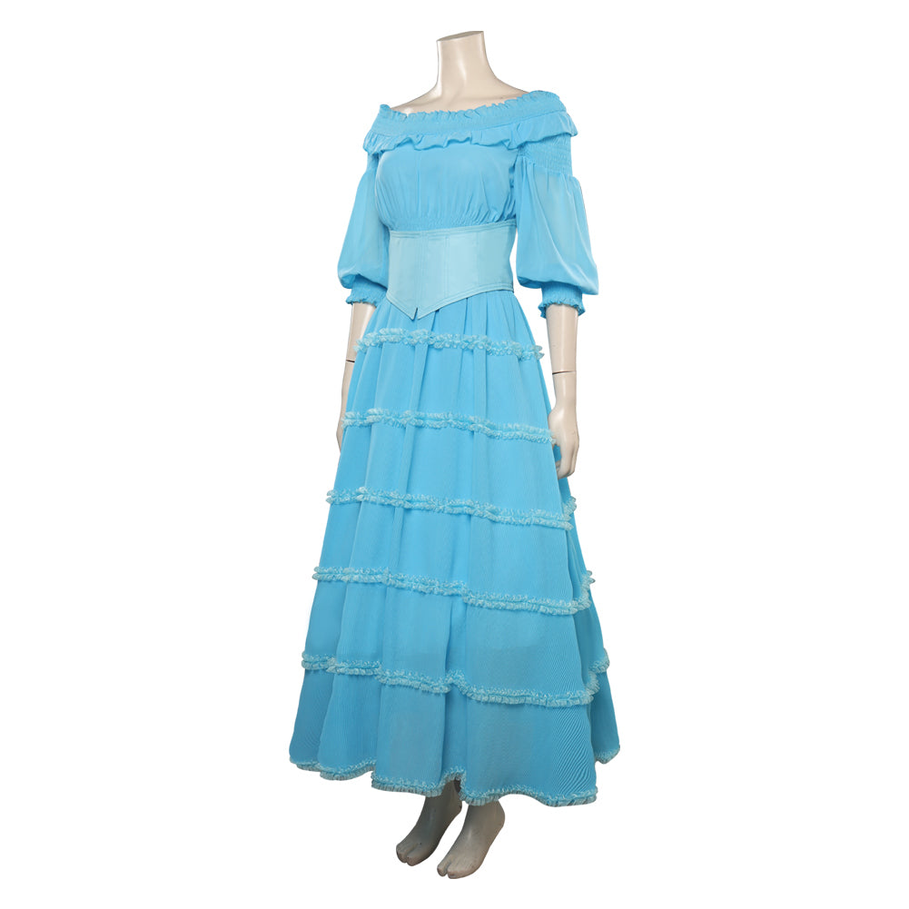 Adulte La Petite Sirène Ariel Robe Bleu Ensemble Cosplay Costume Carnaval