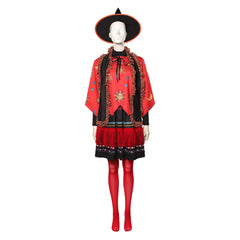 Hocus Pocus Adulte Dani Dennison Jupe Manteau Chapeau Cosplay Costume Halloween Carnival