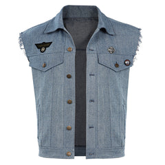 Stranger Things 4 Homme Steve Harrington Cowboy Gilet Veste Cosplay Costume