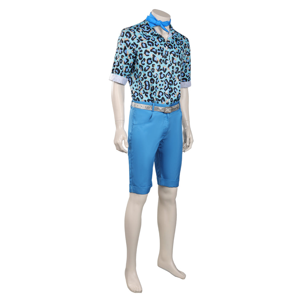 2023 Film Barbie Ken Uniform Bleu Emsemble Cosplay Costume