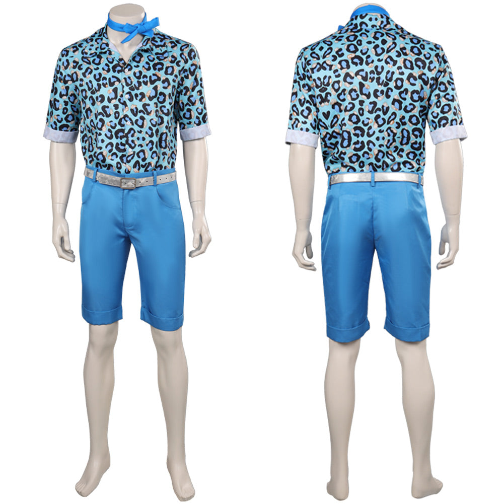 2023 Film Barbie Ken Uniform Bleu Emsemble Cosplay Costume