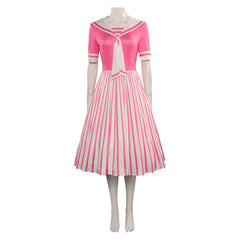2023 Film Barbie Barbie Skipper Robe Rose Cosplay Costume Carnaval