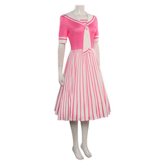 2023 Film Barbie Barbie Skipper Robe Rose Cosplay Costume Carnaval
