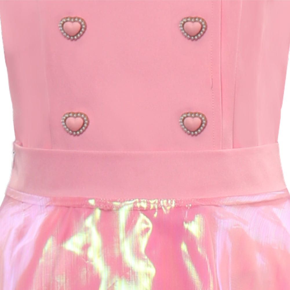 2023 Film Barbie T-shirt Rose Robe Cosplay Costume Carnaval