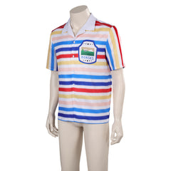 Adulte Barbie 1964 Ken Rayures arc-en-ciel Chemise Cosplay Costume