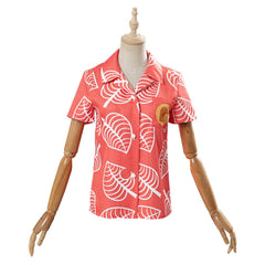 Animal Crossing Isabelle Chemise à manches courtes Cosplay Costume