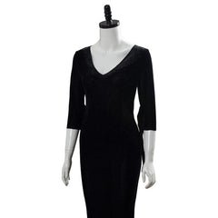 2019 La Famille Addams Morticia Addams Halloween Cosplay Costume