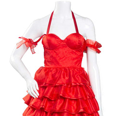 2021 The Suicide Squad L'Escadron suicide : La Mission Harley Quinn Robe Rouge Halloween Carnaval Cosplay Costume