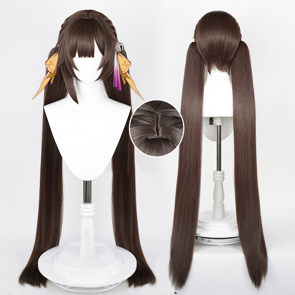 Jeu Honkai: Star Rail Sushang Cosplay Perruque Double Queue de Cheval