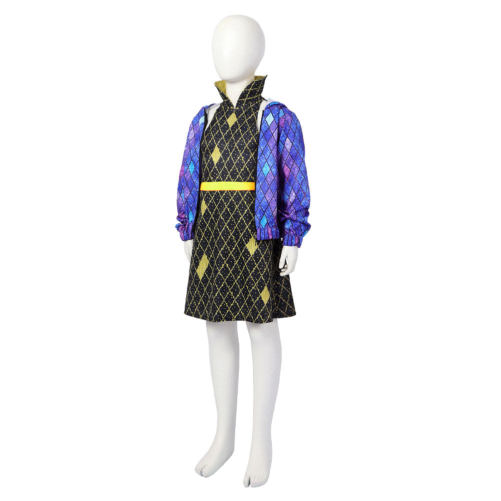 Enfant Film Elemental Ember Robe+Veste+Masque Cosplay Costume