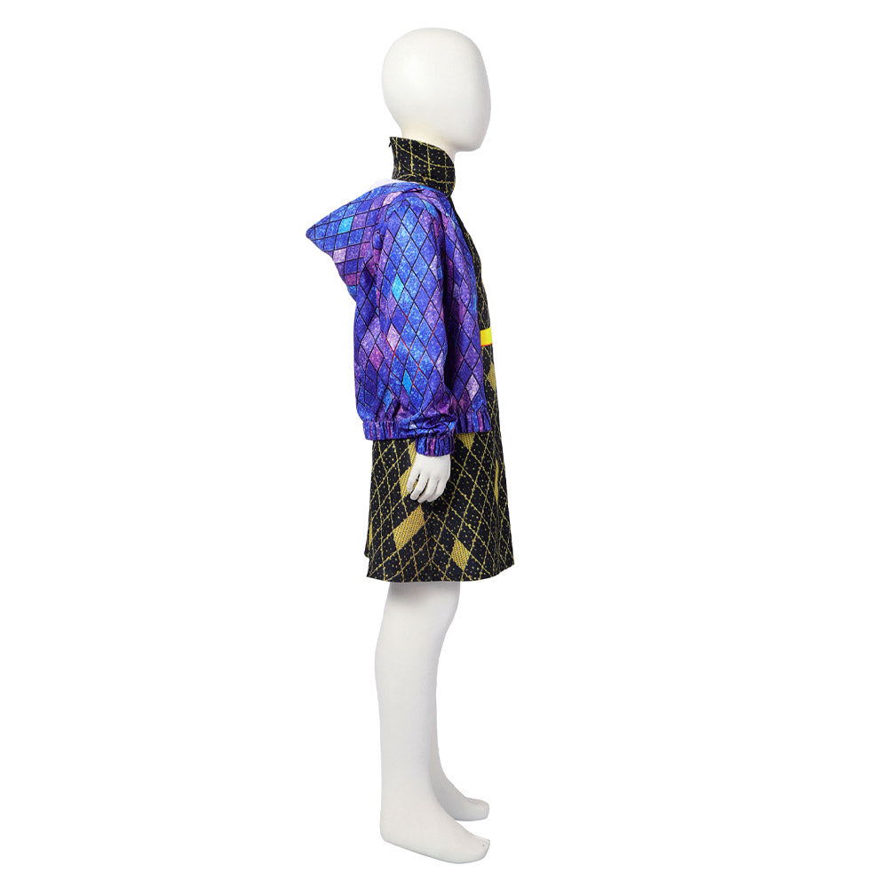 Enfant Film Elemental Ember Robe+Veste+Masque Cosplay Costume