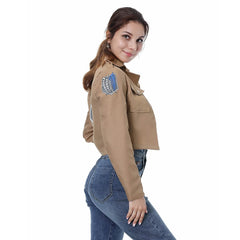 L'Attaque des Titans Mikasa Veste du Bataillon d'Exploration et Echarpe