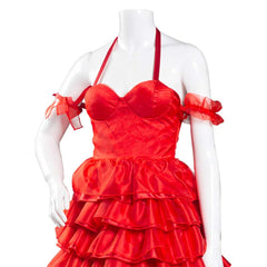 2021 The Suicide Squad L'Escadron suicide : La Mission Harley Quinn Robe Rouge Halloween Carnaval Cosplay Costume