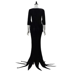2019 La Famille Addams Morticia Addams Halloween Cosplay Costume