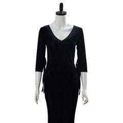 2019 La Famille Addams Morticia Addams Halloween Cosplay Costume