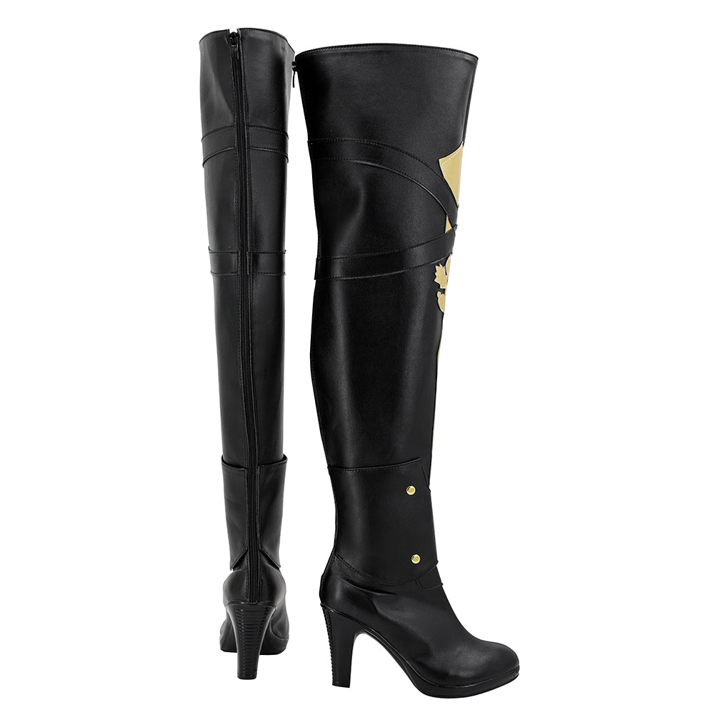 Adulte Honkai:Star Rail Bronya Rand Chaussure Noir Jeu Accessoire