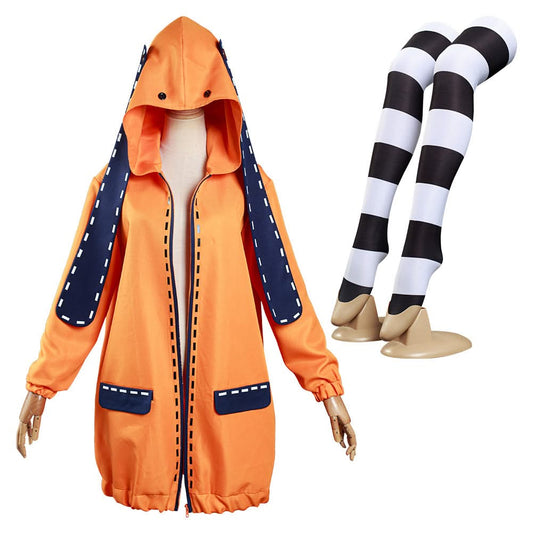 Kakegurui Compulsive Gambler Yomoduki Runa Veste+Collants Cosplay Costume