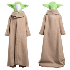 The Mando Baby Yoda Grogu Robe Chapeau Halloween Cosplay Costume Pour Enfant