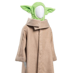 The Mando Baby Yoda Grogu Robe Chapeau Halloween Cosplay Costume Pour Enfant