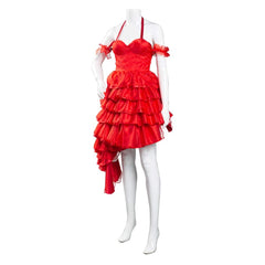 2021 The Suicide Squad L'Escadron suicide : La Mission Harley Quinn Robe Rouge Halloween Carnaval Cosplay Costume