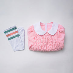 Stranger Things 11 Robe Rose Cosplay Costume