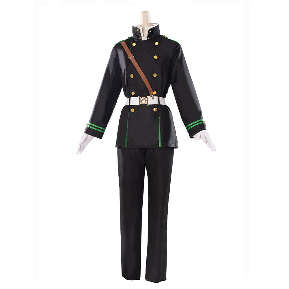 Anime Owari no Serafu Yuichiro Hyakuya Tenue Noir Cosplay Costume