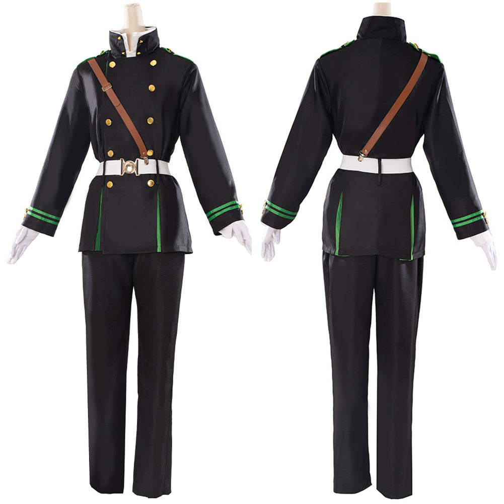 Anime Owari no Serafu Yuichiro Hyakuya Tenue Noir Cosplay Costume