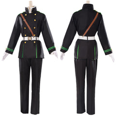 Anime Owari no Serafu Yuichiro Hyakuya Tenue Noir Cosplay Costume
