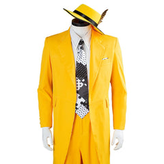 The Mask Jim Carrey Tenue Jaune Halloween Carnaval Cosplay Costume