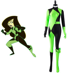 Kim Possible Shego Combinaison Cosplay Costume