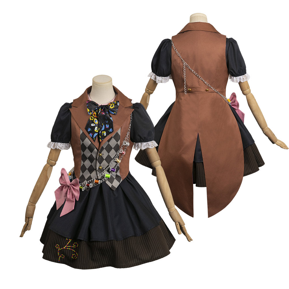 Femme Alice au Pays des Merveilles Tarrant Hightopp Cosplay Costume