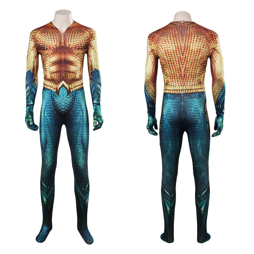 Film Arthur Curry Aquaman 2 Homme Combinaison Cosplay Costume