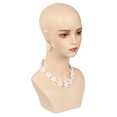 Film Barbie Collier Boucles d'oreilles Lunette Blanc Accessoires