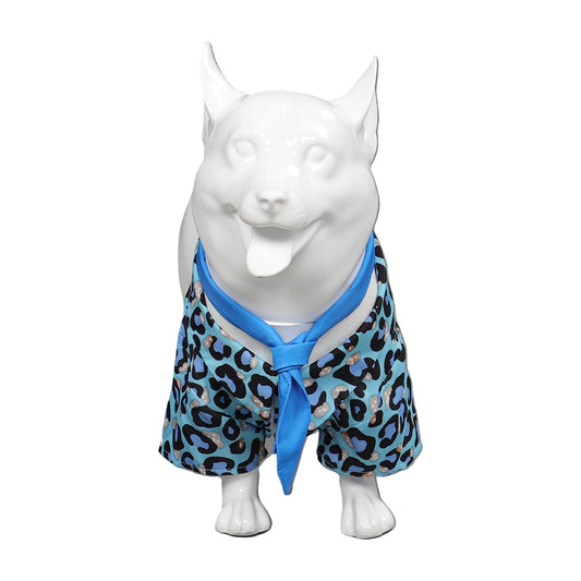Film Barbie Ken Chemise Imprimée Bleu Costume Pour Animal